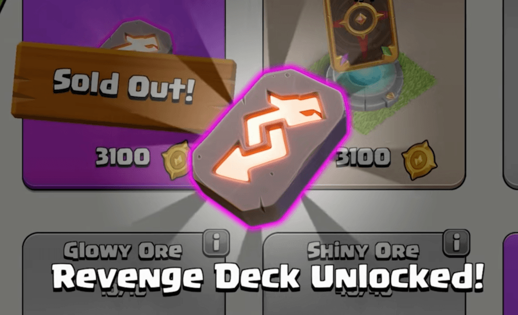 revenge deck unlock