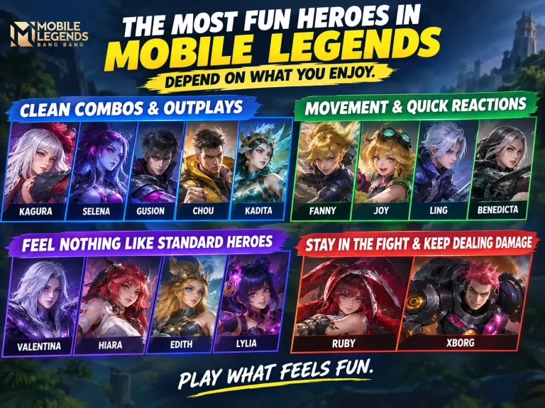 fun heroes to play in mobile legends